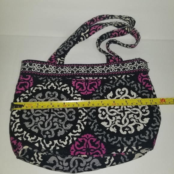 Vera Bradley megenta floral satchel/handbag - Picture 8 of 11